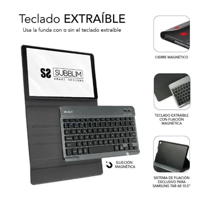 Funda con Teclado Subblim KeyTab Pro BT para Tablets Samsung