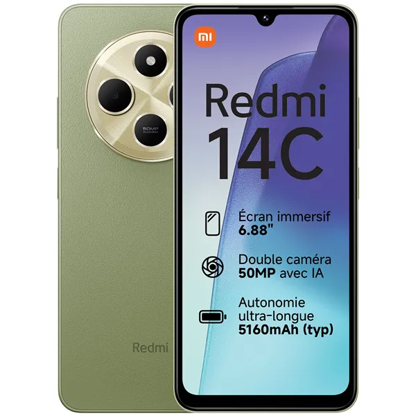 Xiaomi Redmi 14C Verde 256GB 8GB 6.8" HD+ Helio G81 Ultra