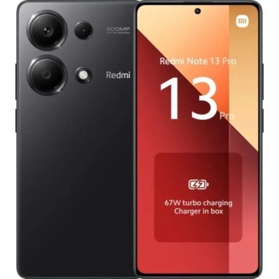 Xiaomi Redmi Note 13 Pro Negro Medianoche 256GB 8GB 6.67"