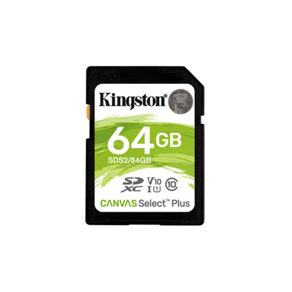 Kingston CANVAS Select Plus 64GB SD XC/ Clase 10/ 100MBs