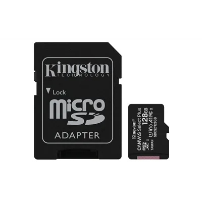 Kingston CANVAS Select Plus 128GB microSD XC con Adaptador/