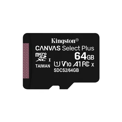 Kingston CANVAS Select Plus 64GB microSD XC con Adaptador/