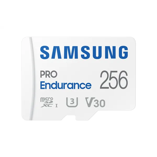 Tarjeta de Memoria Samsung Pro Endurance 256GB microSD XC con Adaptador/ Clase 10/ 100MBs