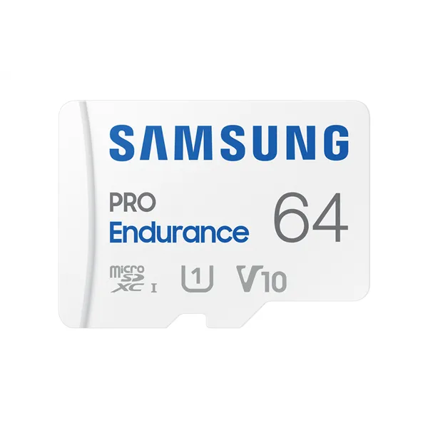 Tarjeta de Memoria Samsung Pro Endurance 64GB microSD XC con Adaptador/ Clase 10/ 100MBs