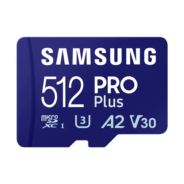 Tarjeta de Memoria Samsung PRO Plus 2023 512GB microSD XC/ Clase 10/ 180MBs