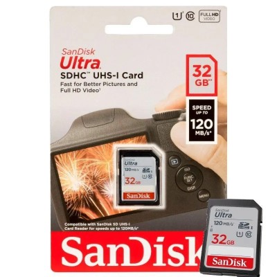 Tarjeta de Memoria SanDisk Ultra 32GB SD HC UHS-I - SDXC/ Clase