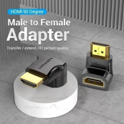 Adaptador HDMI 4K 90º Vention AIOB0-2/ HDMI Macho - HDMI