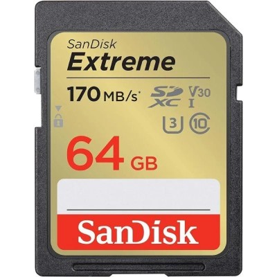 Tarjeta de Memoria SanDisk Extreme 64GB SD XC UHS-I Clase 10/