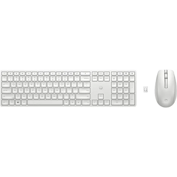 Teclado y Ratón Inalámbricos HP 650/ Blanco