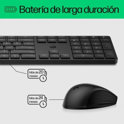 Teclado y Ratón Inalámbricos HP 650/ Blanco