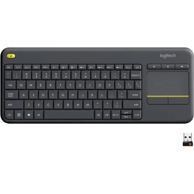 Logitech K400 Plus Negro Teclado inalámbrico Para PC/TV