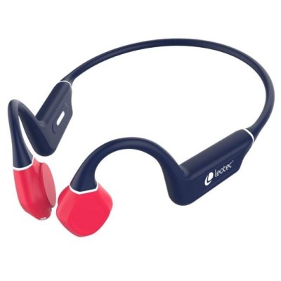 Leotec Osea Kuri Auriculares Azules/Rojo Bluetooth deportivos