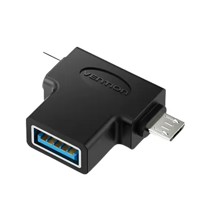 Adaptador USB 3.0 Vention CDIB0/ USB Tipo-C Macho - MicroUSB