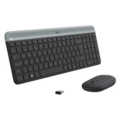 Logitech Slim Combo MK470 Kit Teclado y Ratón Inalámbrico USB