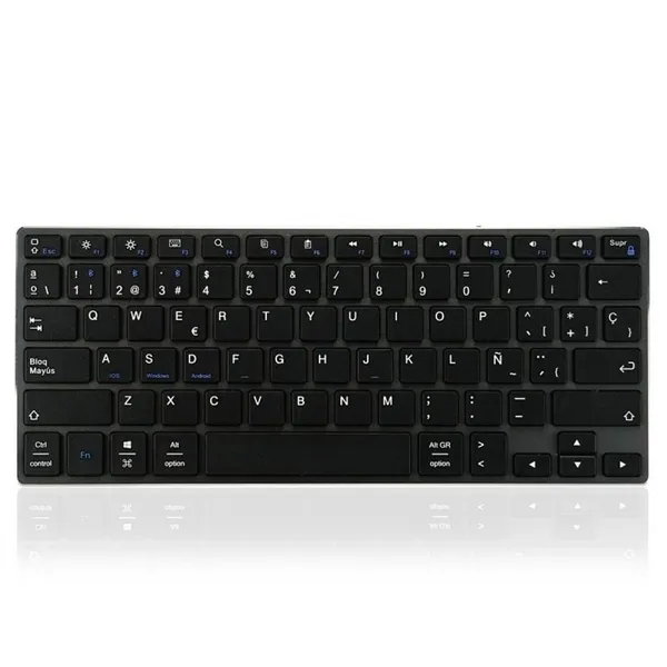 Teclado Compacto Inalámbrico por Bluetooth Subblim Advance Compact/ Gris