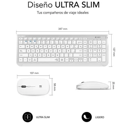 Teclado y Ratón Inalámbrico Subblim Combo Dual Prestige