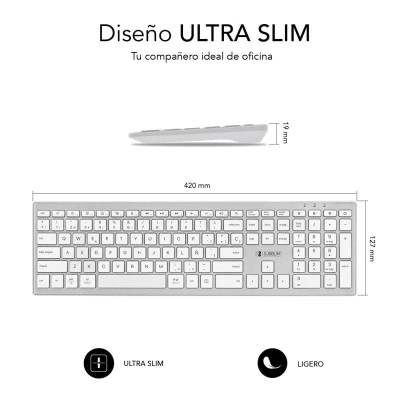 Teclado Inalámbrico por Bluetooth Subblim 2PUE200 Pure