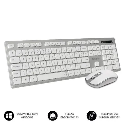 Teclado y Ratón Inalámbrico Subblim Combo Wireless Ergo Keys