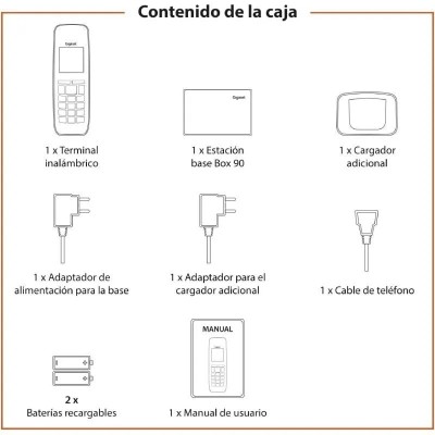 Teléfono Inalámbrico Gigaset CL390/ Gris