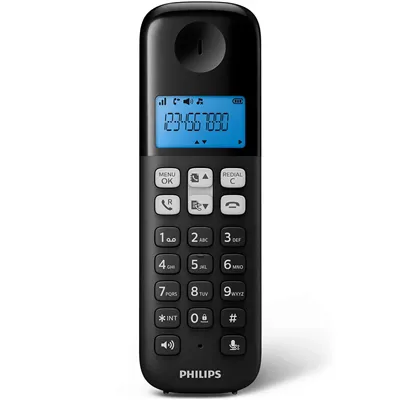 Teléfono Inalámbrico Philips D1611B/34/ Negro