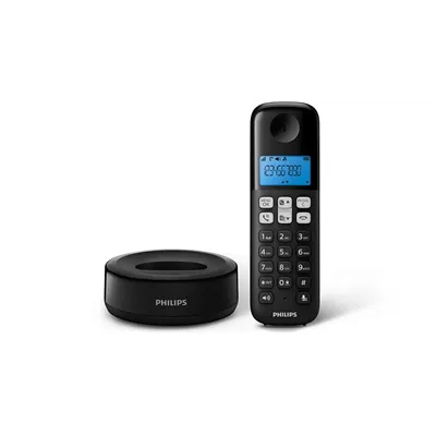 Teléfono Inalámbrico Philips D1611B/34/ Negro