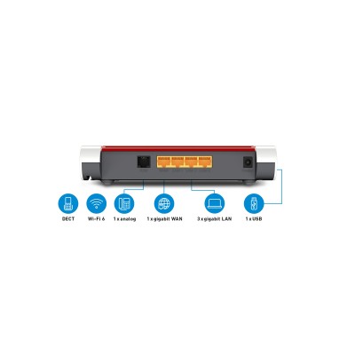 Fritz!box 4050 router wifi6 mesh 1xgb wan 3xgb lan