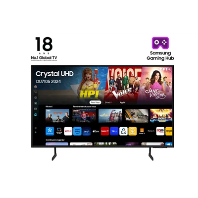 Televisor Samsung Crystal UHD TU55DU7105 55'/ Ultra HD 4K/