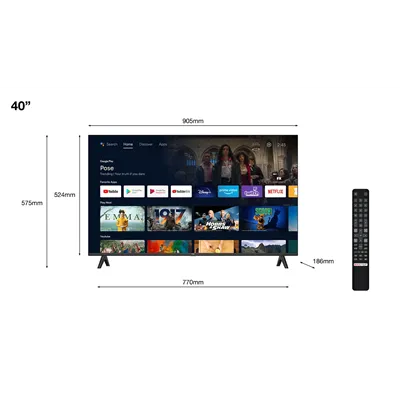 Televisor TCL 40S5400A 40'/ Full HD/ Smart TV/ WiFi