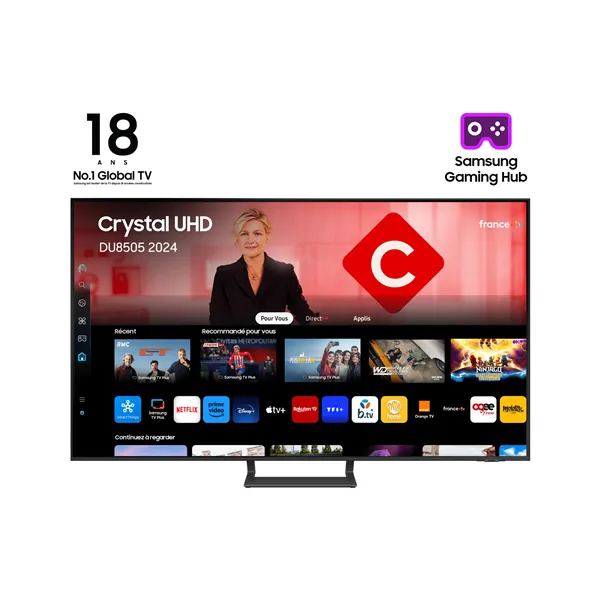 Televisor Samsung Crystal UHD TU55DU8505 55'/ Ultra HD 4K/ Smart TV/ WiFi