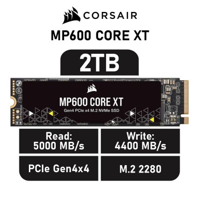 Corsair MP600 Core XT SSD 2TB NVMe a 5000MB/s PCIe 4.0 M.2 2280