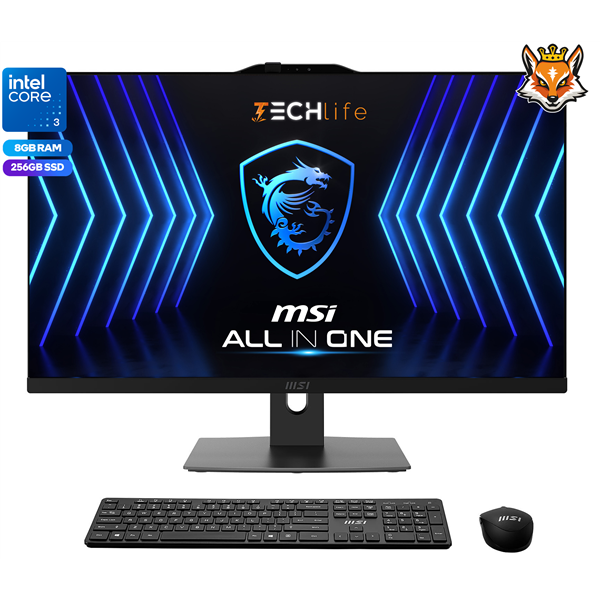 MSI Modern AM242P 1M-1400ES All-in-One 24" Intel Core 3-100u 8GB 256GB SSD FreeDOS Negro