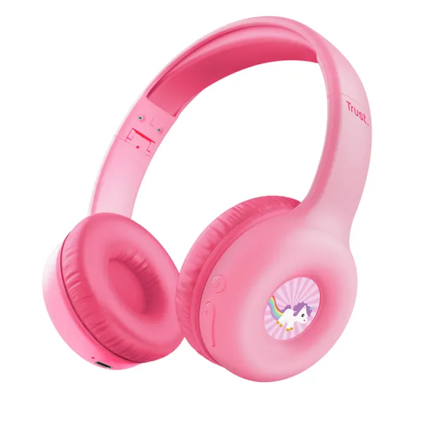 Auriculares Infantiles Inalámbricos Trust Nouna Kids/ con Micrófono/ Rosas