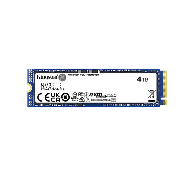 Kingston NV3 SSD 4TB PCIe 4.0 NVMe M.2 a 6000MB/s