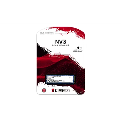 Kingston NV3 SSD 4TB PCIe 4.0 NVMe M.2 a 6000MB/s