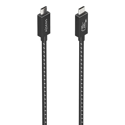 Cable USB 4.0 Tipo-C Aisens A156-0868/ USB Tipo-C Macho - USB