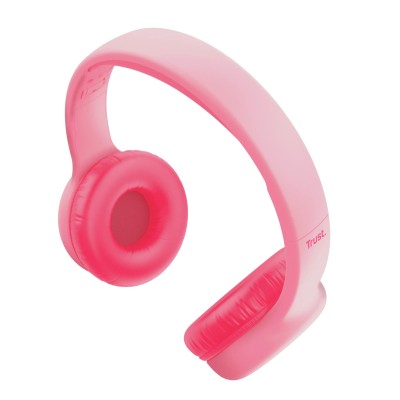 Auriculares Infantiles Trust Nouna Kids/ con Micrófono/ Rosas