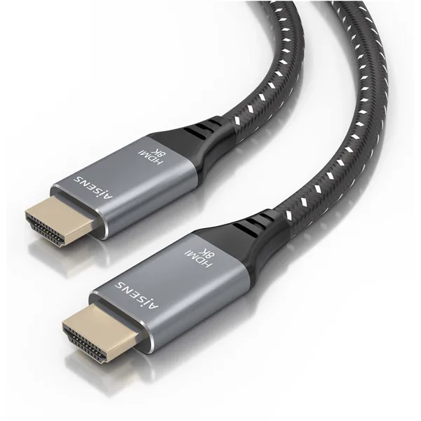 Cable HDMI 2.1 8K Aisens A150-0876/ HDMI Macho - HDMI Macho/ 5m/ Gris y Negro