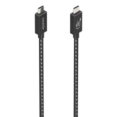 Cable USB 4.0 Tipo-C Aisens A107-0867/ USB Tipo-C Macho - USB