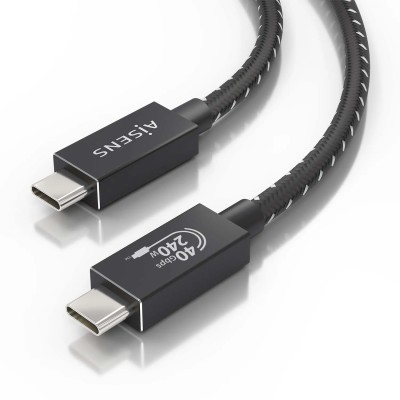 Cable USB 4.0 Tipo-C Aisens A107-0867/ USB Tipo-C Macho - USB