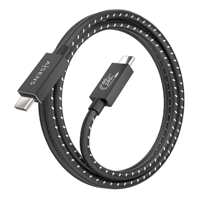 Cable USB 4.0 Tipo-C Aisens A156-0868/ USB Tipo-C Macho - USB