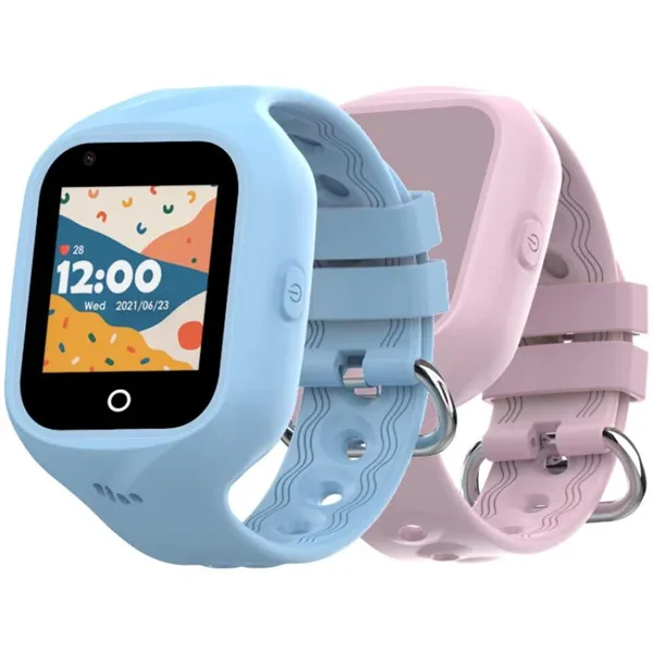 Celly Smartwatch Kids 4G Azul y Rosa, Reloj con SIM, SOS, Batería 4 días. LOCALIZADOR Tiempo real