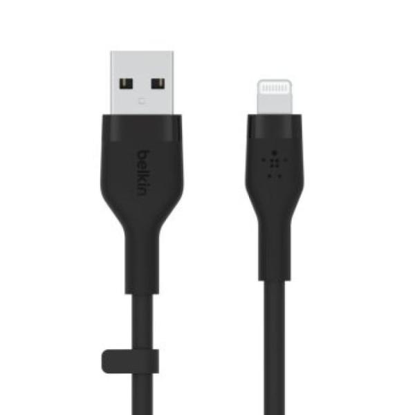 Cable Belkin Caa008bt2mbk Usb-a A Lightning Silicona Clip 1m Negro