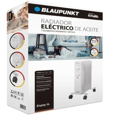 Radiador de Aceite Blaupunkt BP1016/ 1500W/ 7 Elementos