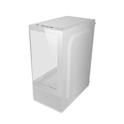 Caja Microatx Gaming Mars Gaming Mc-sew White Doble Cristal