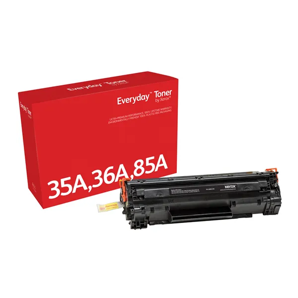 Tóner compatible Xerox 006R03708 compatible con HP CB435A/CB436A/CE285A/CRG-125/ 2000 páginas/ Negro