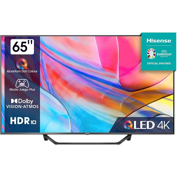 Hisense 65A7KQ 65" QLED 4K con Quantum Dot Colour,Smart TV,Quad Core,DVB-T2,Wifi/Bluetooth