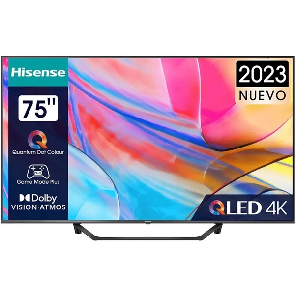 Hisense 75A7KQ 75" QLED 4K con Quantum Dot Colour,Smart TV,Quad Core,DVB-T2,Wifi/Bluetooth