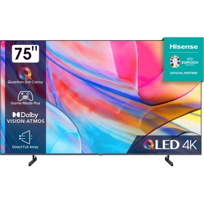 Hisense 75A79KQ 75" QLED 4K HDR10+ con Quantum Dot Colour,Smart