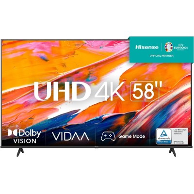 Hisense 58A6K 58" LED UltraHD 4K HDR10+ Smart TV,Quad