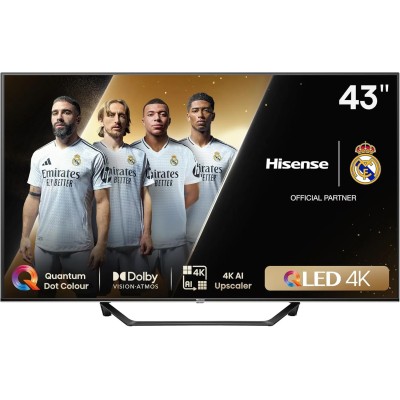 Hisense 43A7NQ 43" QLED 4K HDR10+ con Quantum Dot Colour,Smart